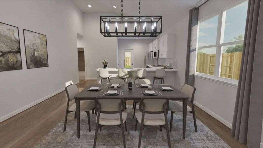 Representative furnished interior of a home built from the Falyn by Risewell Homes in The Porch at Du Pre, Buda (Image 3).