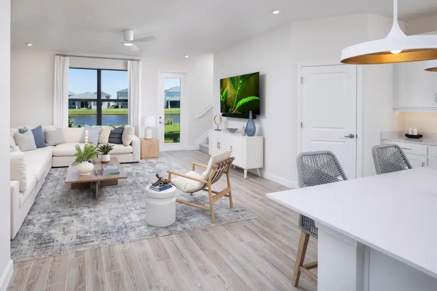 Furnished interior view inside a new home in Tradition - Cadence - Townhomes, Port St. Lucie (Image 10).
