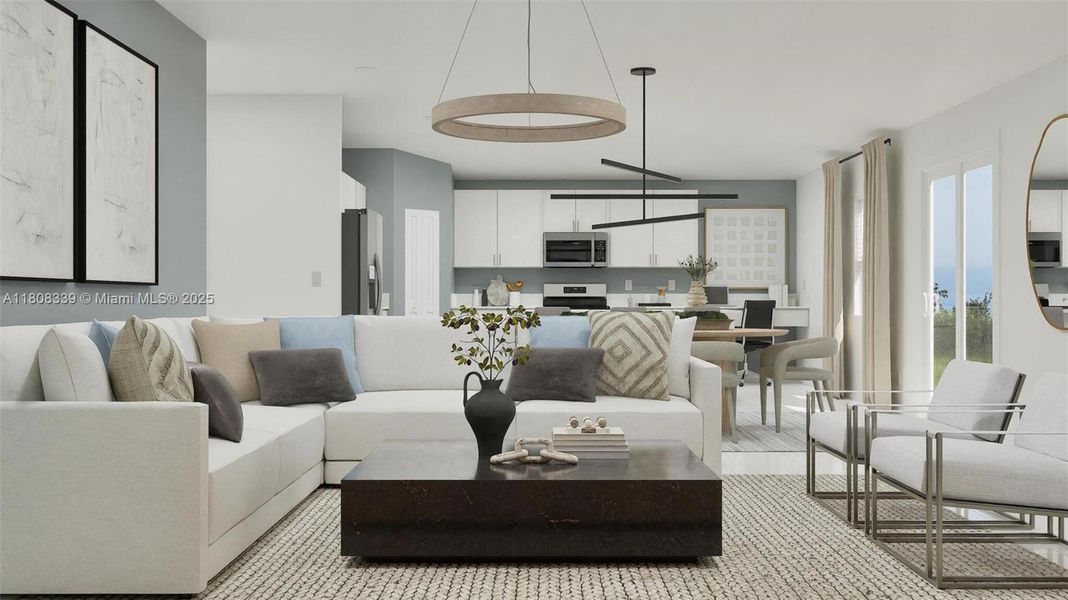 Furnished interior view inside a new home in Redlands Ridge: Mahogany Collection, Miami (Image 3).