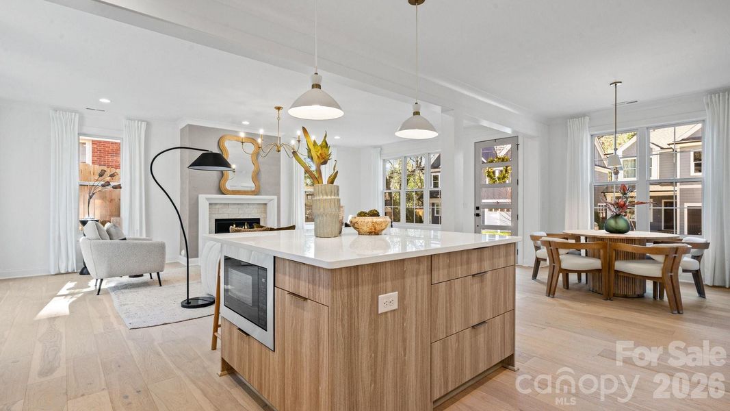 Furnished interior view inside a new home in , Charlotte (Image 16).