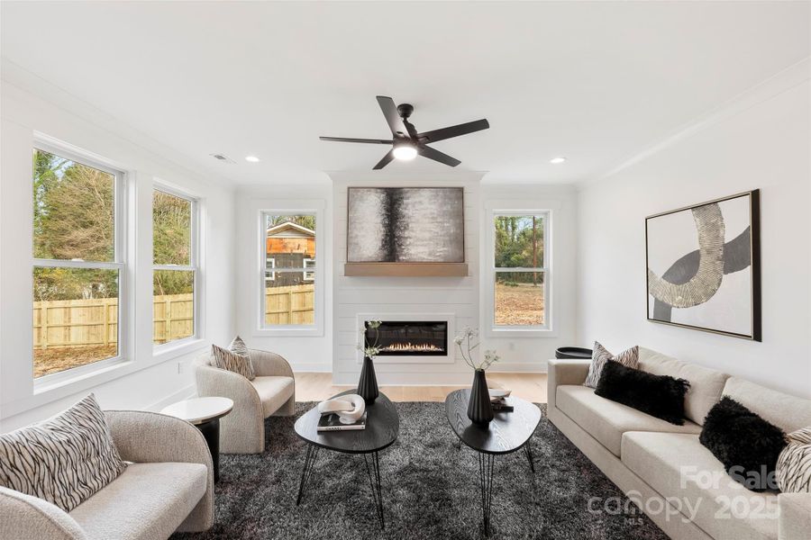 Furnished interior view inside a new home in , Belmont (Image 17).