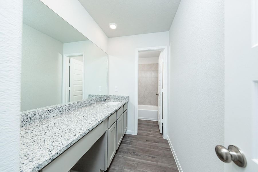 Furnished interior view inside a new home in River's Edge, Conroe (Image 7).