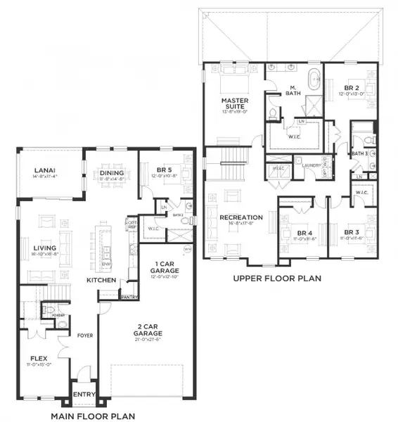 2D floor plan layout for the Lido by Casa Fresca Homes in Mirada, San Antonio, FL (Image 4).