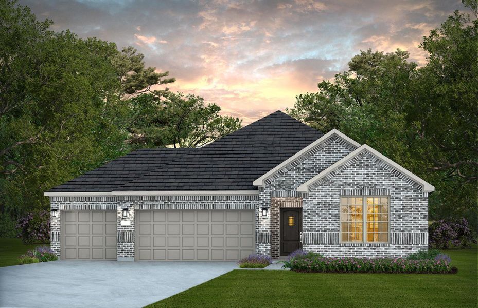 Representative exterior photo of a completed home built from the Orchard by Pulte Homes in River Ranch, Dayton, TX (Image 12).