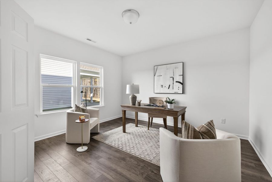 Furnished interior view inside a new home in Copper Ridge at Flowers Plantation, Clayton (Image 14).