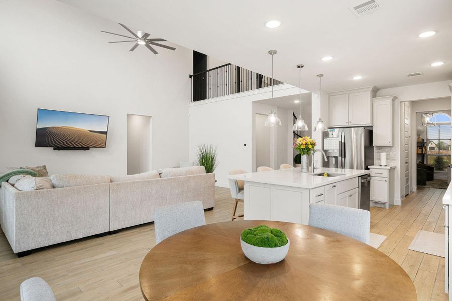 Furnished interior view inside a new home in , Manvel (Image 19).