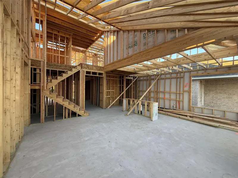 In-progress construction of a new home in Berry Creek Highlands, Georgetown, TX (Image 8).