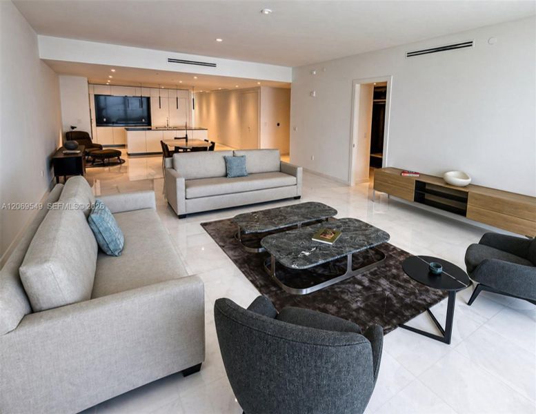 Furnished interior view inside a new home in , Miami (Image 5).