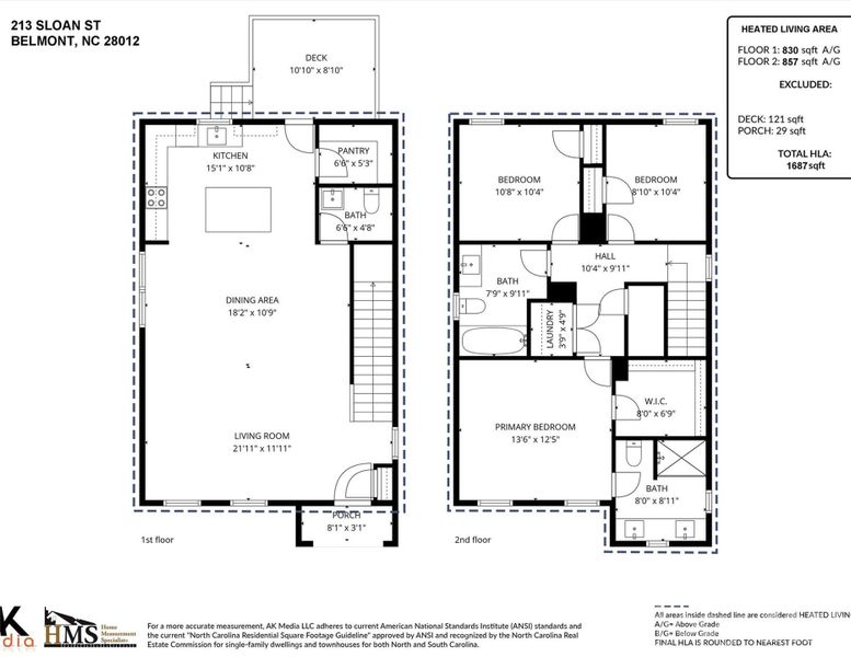 2D floor plan layout of this home in , Belmont, NC (Image 5).