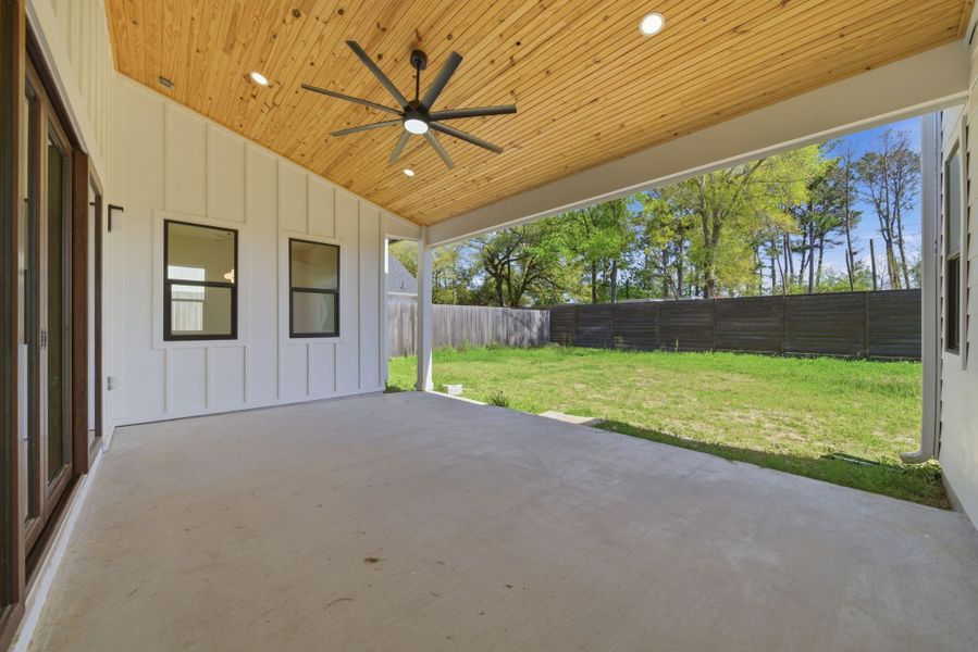 Exterior details and patio area of a home in , Tomball (Image 24).