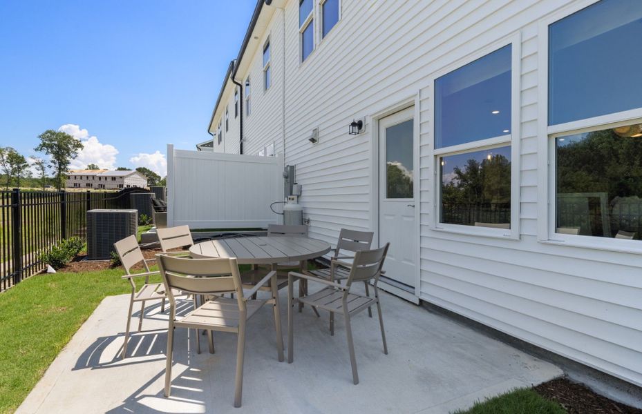 Exterior details and patio area of a home in McConnell Ridge, McLeansville (Image 3).