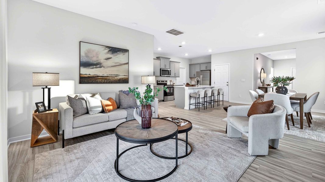 Furnished interior view inside a new home in The Falls at Newton, Newton (Image 9).