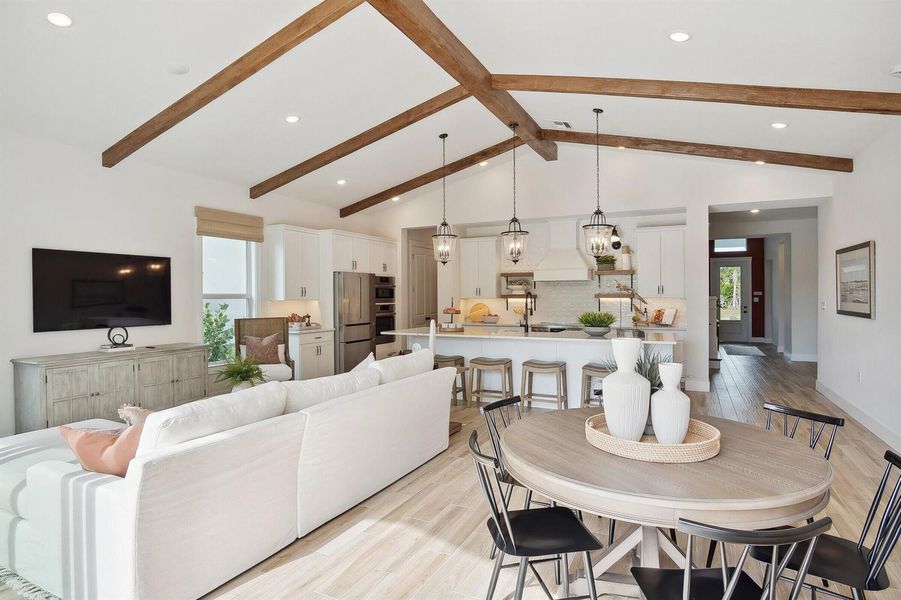 Great Room and Dining Area