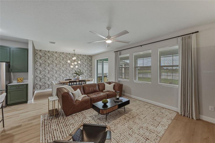 Furnished interior view inside a new home in , San Antonio (Image 5).