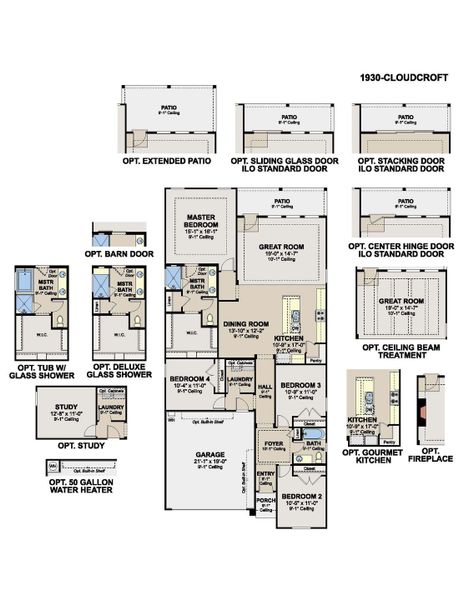 1930 Cloudcroft Home Design Layout