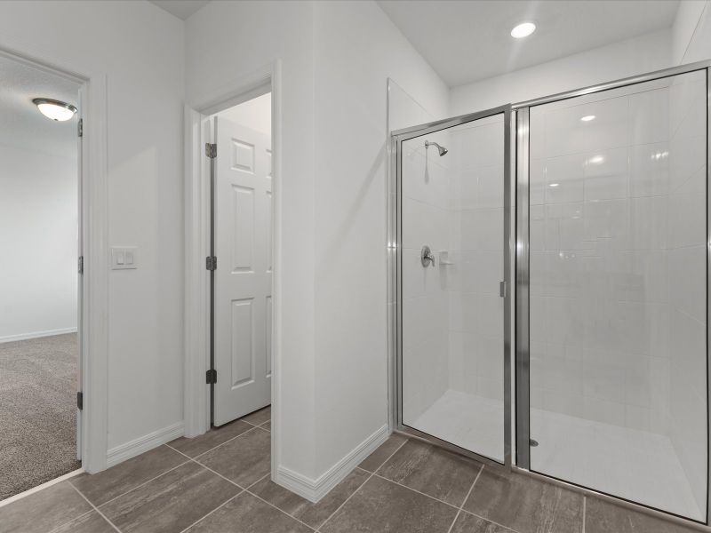 Primary Bath in the Daphne floorplan at 3555 Broadwing Boulevard