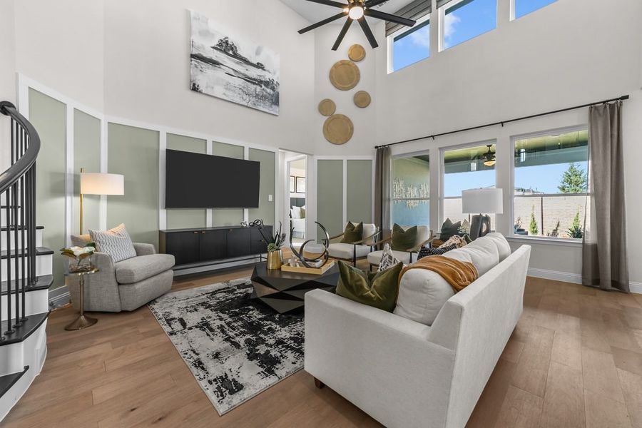 Representative furnished interior of a home built from the Harrington by Landon Homes in Lexington Frisco, Frisco (Image 16).
