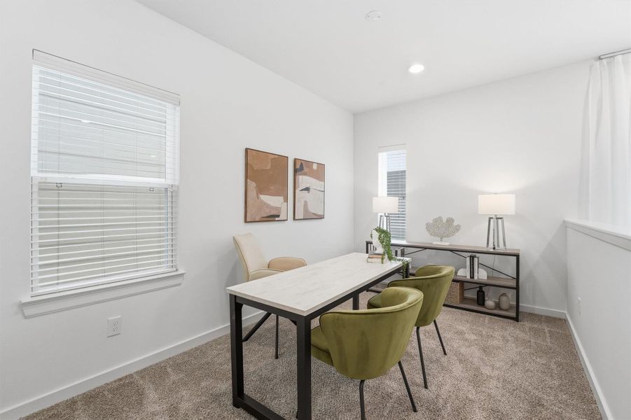 Furnished interior view inside a new home in Highland Commons, Houston (Image 13).