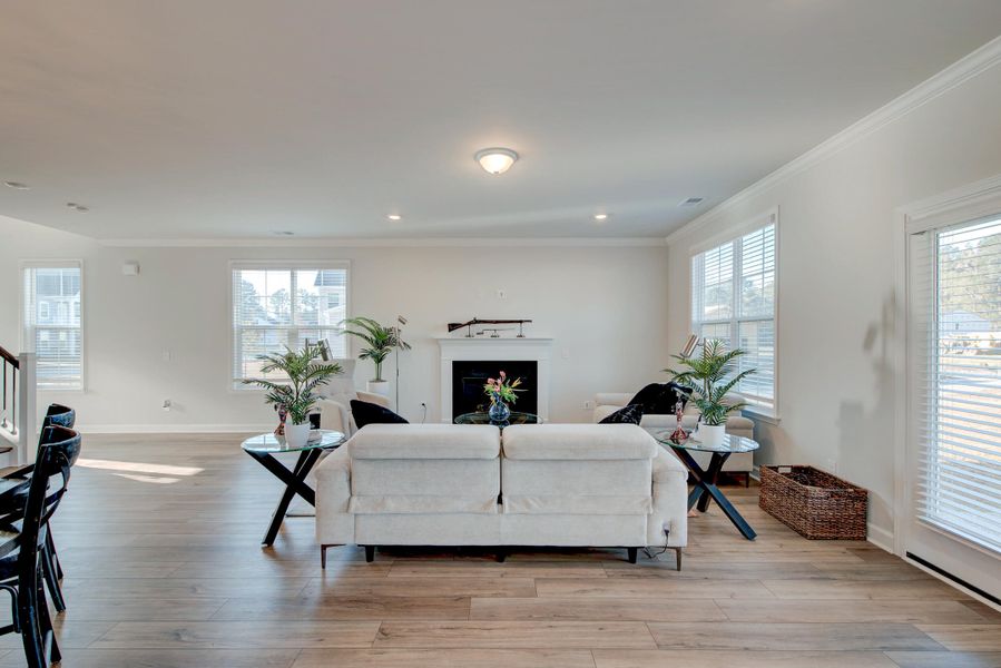 Furnished interior view inside a new home in Six Oaks, Summerville (Image 42). Furnished interior view inside a new home in Six Oaks, Summerville (Image 42).