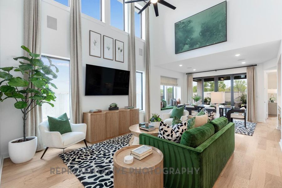 Furnished interior view inside a new home in Grand Central Park: 40ft. lots, Conroe (Image 15). Furnished interior view inside a new home in Grand Central Park: 40ft. lots, Conroe (Image 15).