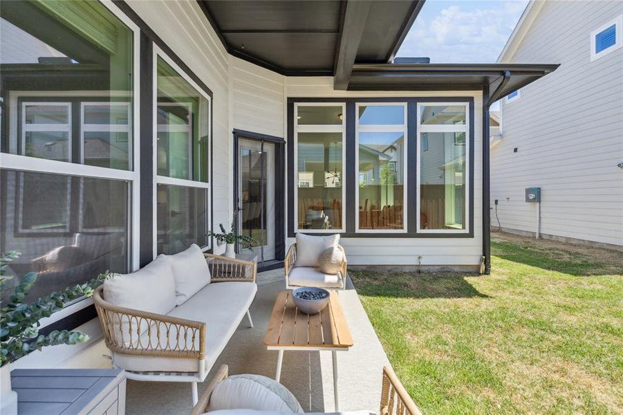 Exterior details and patio area of a home in , Aledo (Image 22). Exterior details and patio area of a home in , Aledo (Image 22).
