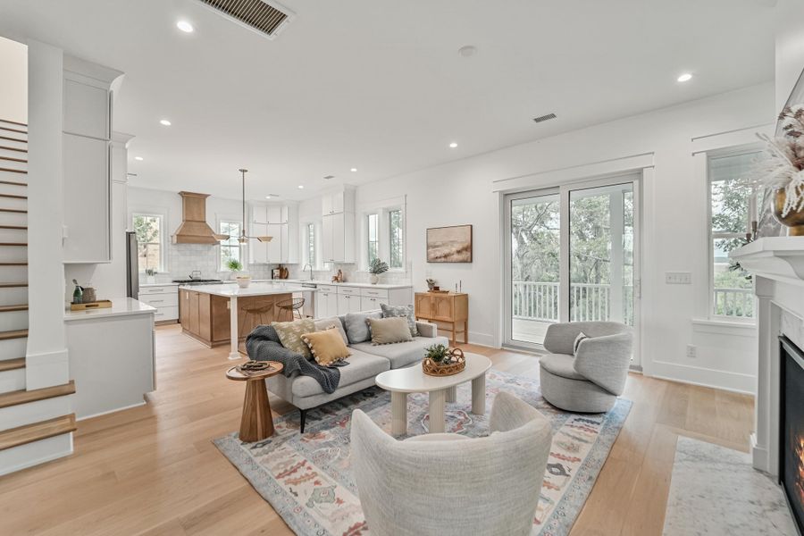 Furnished interior view inside a new home in , Charleston (Image 8).