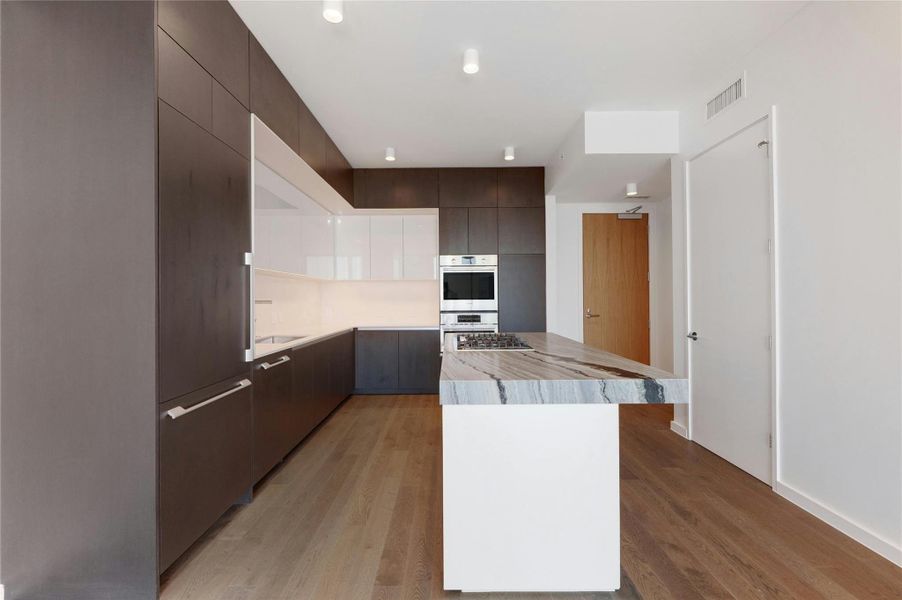 Furnished interior view inside a new home in The Linden Residences, Austin (Image 13).