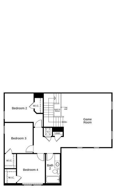 This floor plan features 4 bedrooms, 2 full baths, 1 half bath, and over 2,500 square feet of living space. This floor plan features 4 bedrooms, 2 full baths, 1 half bath, and over 2,500 square feet of living space.