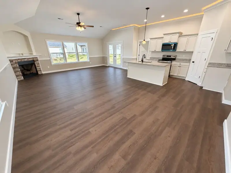Spacious, unfurnished interior of a new home in Cleveland Meadows, Spartanburg (Image 12). Spacious, unfurnished interior of a new home in Cleveland Meadows, Spartanburg (Image 12).