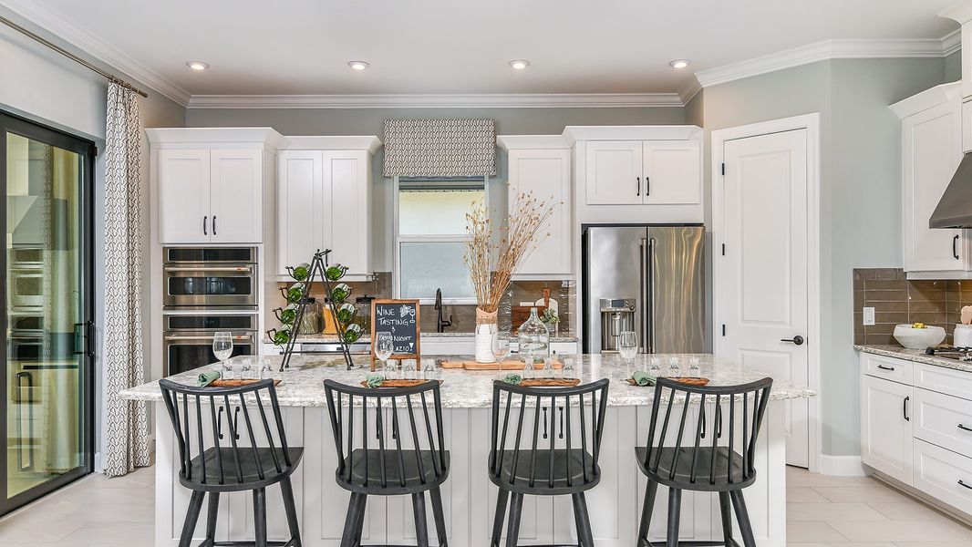 Representative furnished interior of a home built from the Lazio by Taylor Morrison in Esplanade by the Islands, Naples (Image 13).