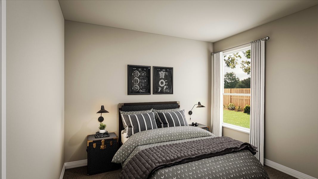 Representative furnished interior of a home built from the Bluebonnet by Tri Pointe Homes in Mason Woods, Cypress (Image 12).
