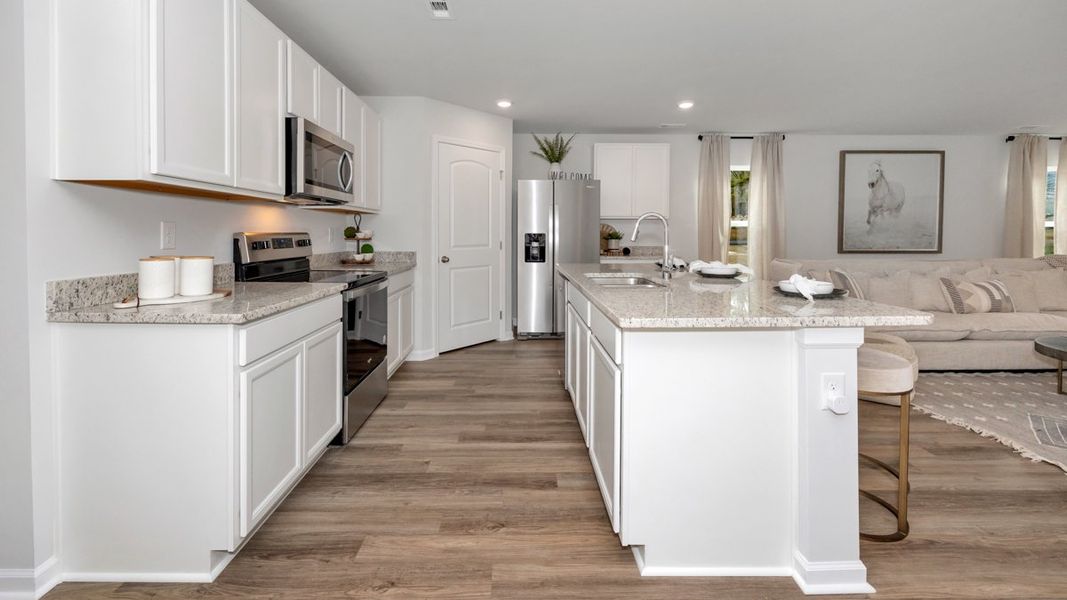 Representative furnished interior of a home built from the Lakeside by D.R. Horton in Bailey Park, Fayetteville (Image 6).