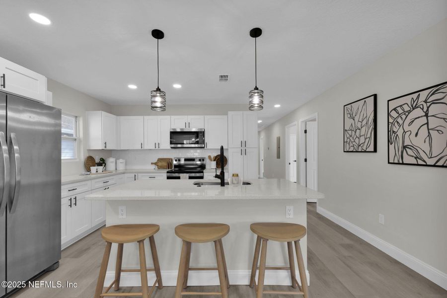 Furnished interior view inside a new home in , Jacksonville (Image 5). Furnished interior view inside a new home in , Jacksonville (Image 5).