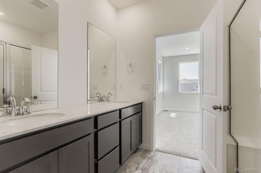 Furnished interior view inside a new home in Parterre: The Parkside Collection, Thornton (Image 8). Furnished interior view inside a new home in Parterre: The Parkside Collection, Thornton (Image 8).