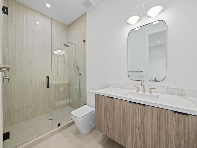 Furnished interior view inside a new home in , Lighthouse Point (Image 35).