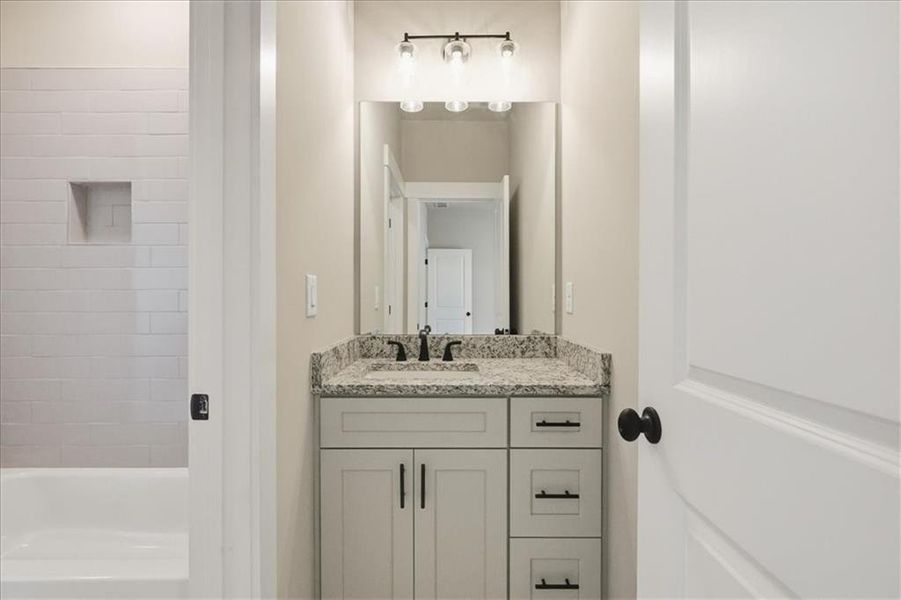 Furnished interior view inside a new home in , Statham (Image 33).