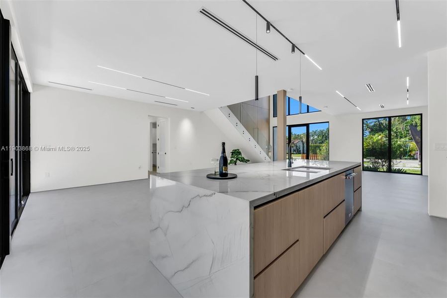 Furnished interior view inside a new home in , Miami Springs (Image 10).