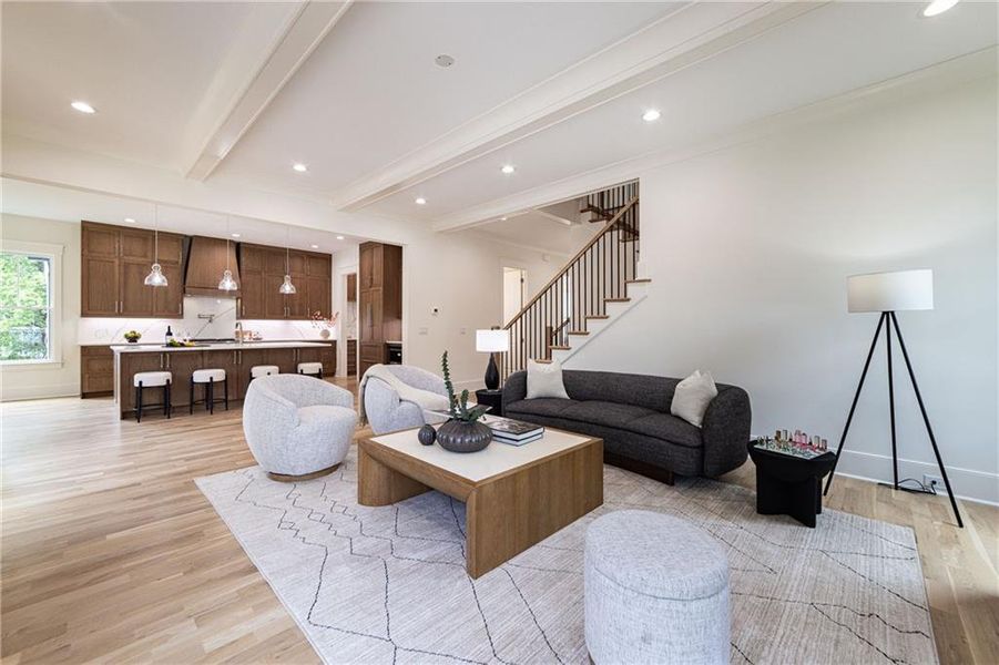 Furnished interior view inside a new home in , Atlanta (Image 56).