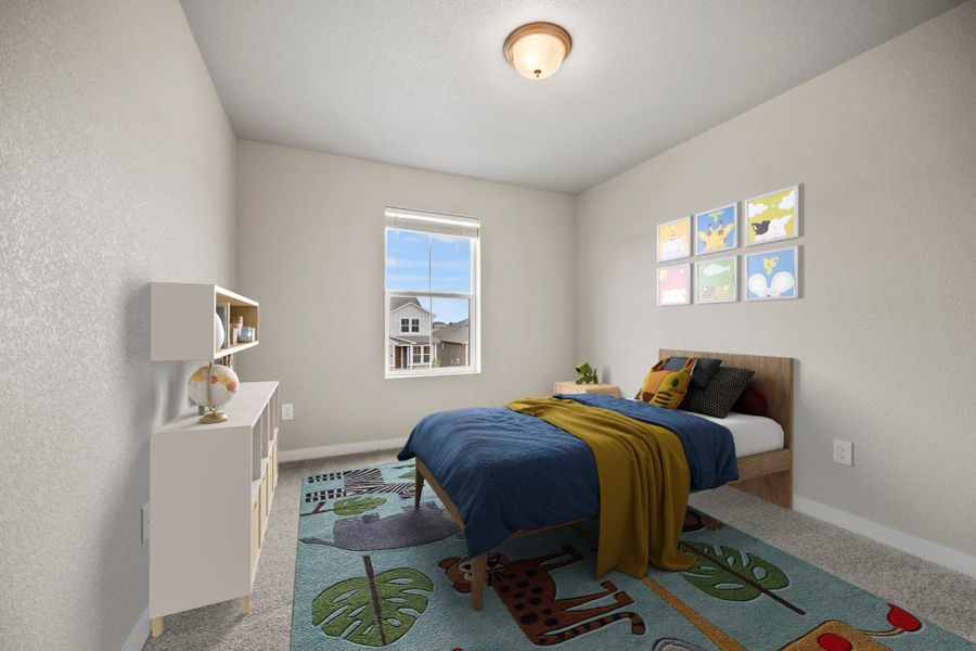 Representative furnished interior of a home built from the Olive by View Homes in Aspen Ranch, Fountain (Image 14).