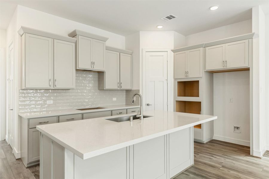Furnished interior view inside a new home in Bridgeland Central, Cypress (Image 10).