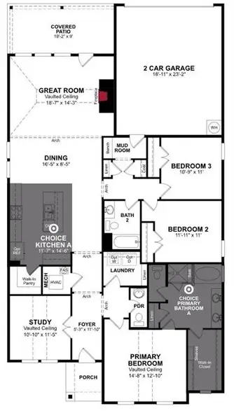 Beazer Homes Goodland Tahoe floorplan.