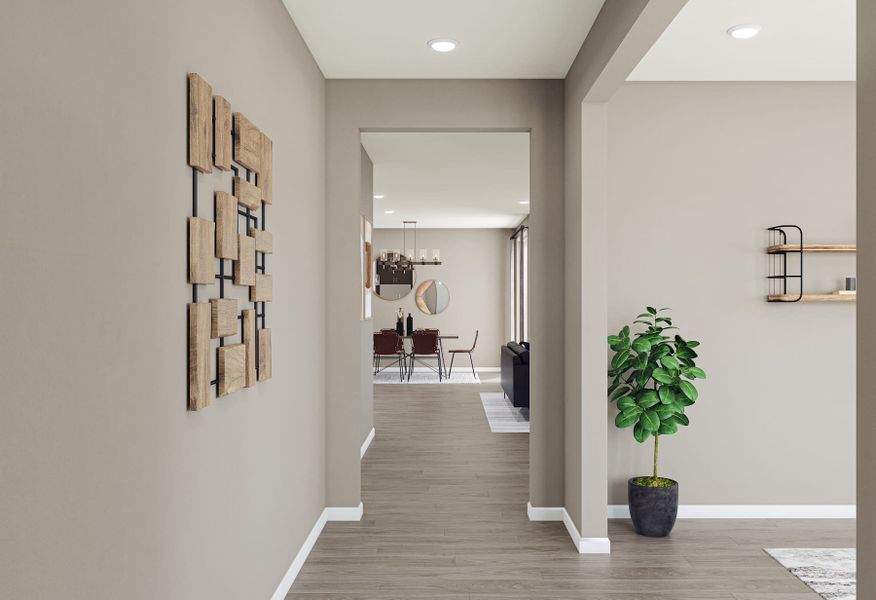 Representative furnished interior of a home built from the 3205 by Tri Pointe Homes in The Aurora Highlands, Aurora (Image 22).