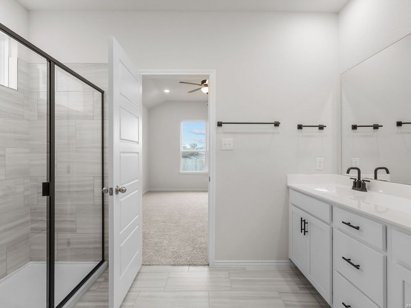 Furnished interior view inside a new home in Royal Crest, San Antonio (Image 12). Furnished interior view inside a new home in Royal Crest, San Antonio (Image 12).