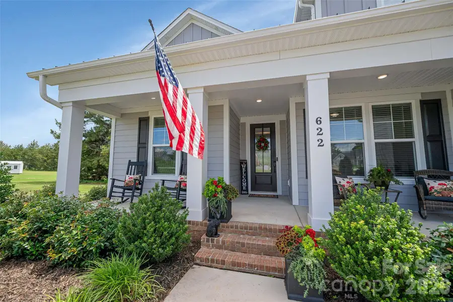Exterior details and patio area of a home in , Clover (Image 2).