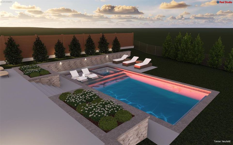 Pool not included, renderings for inspo. purposes only. Pool not included, renderings for inspo. purposes only.