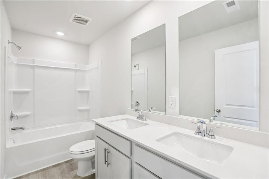 Furnished interior view inside a new home in Westmont Preserve, Powder Springs (Image 16).