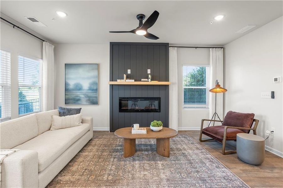 Furnished interior view inside a new home in The Grove At Mundy Mill, Gainesville (Image 38). Furnished interior view inside a new home in The Grove At Mundy Mill, Gainesville (Image 38).