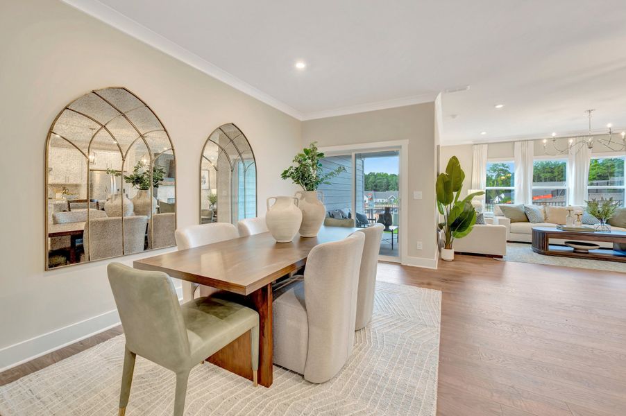 Representative furnished interior of a home built from the Maxwell by Beazer Homes in Roberts Crossing, Cary (Image 3).