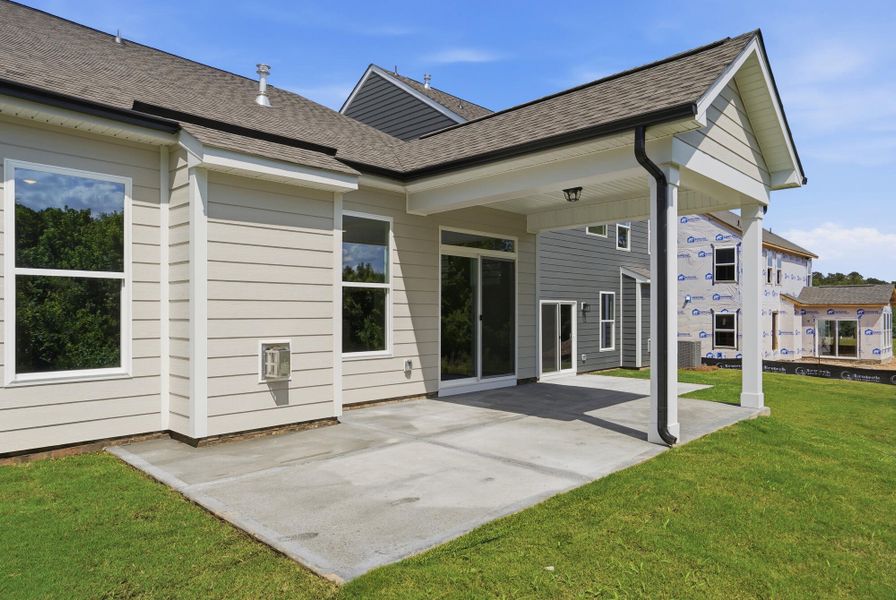 Exterior details and patio area of a home in Ashton Park, Monroe (Image 15).