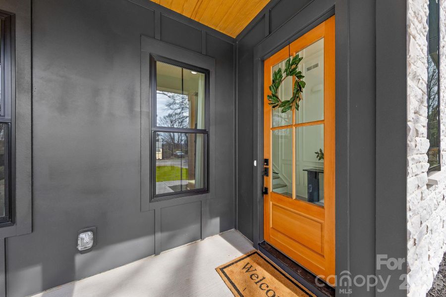 Exterior details and patio area of a home in , Charlotte (Image 32).
